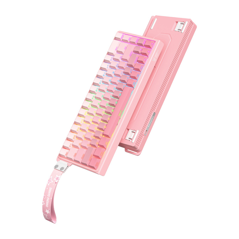 56327_2 ONIKUMA G69 Keyboard (pink) (QWERTY) - Slika 2