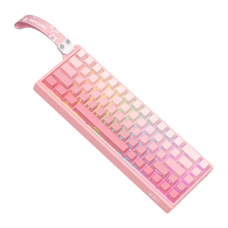 56327_4 ONIKUMA G69 Keyboard (pink) (QWERTY) - Slika 4