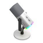 Fifine AM8W dynamic microphone with stand (white) - Slika 4