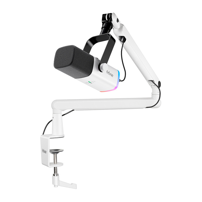 55771_1 Fifine TAM8W dynamic microphone (white) - Slika 1