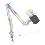 Fifine AM8proTW dynamic microphone with boom arm (white) - Slika 3
