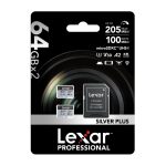 Set of 2 Lexar High-Performance Silver Plus microSDXC 2x64GB memory cards + adapter - Slika 7