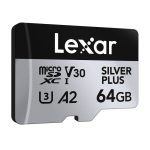 Set of 2 Lexar High-Performance Silver Plus microSDXC 2x64GB memory cards + adapter - Slika 4