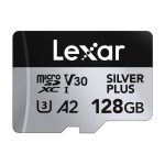 Set of 2 Lexar High-Performance Silver Plus microSDXC 2x128GB memory cards + adapter - Slika 2