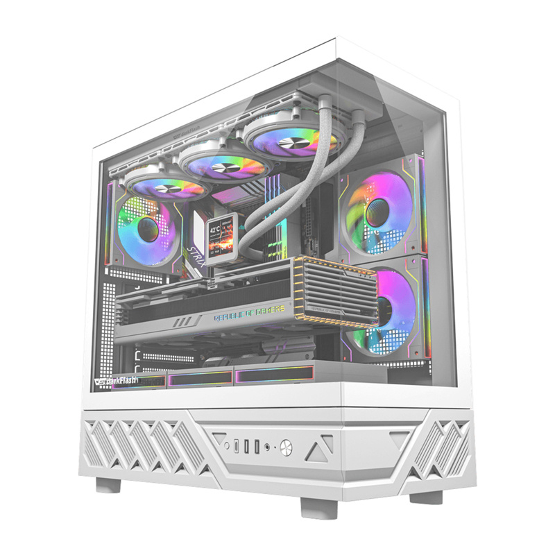 56888_2 DarkFlash DS950 computer case (white) + 6 fans - Slika 1