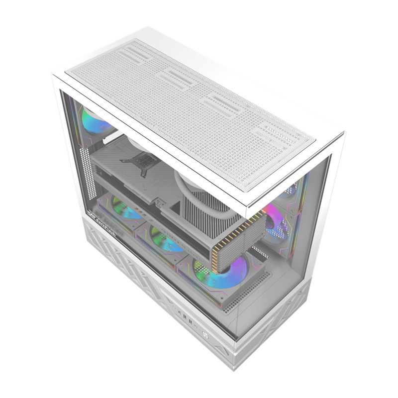 56888_7 DarkFlash DS950 computer case (white) + 6 fans - Slika 7
