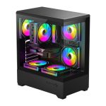 DarkFlash C365 computer case (black) + 5 fans - Slika 2