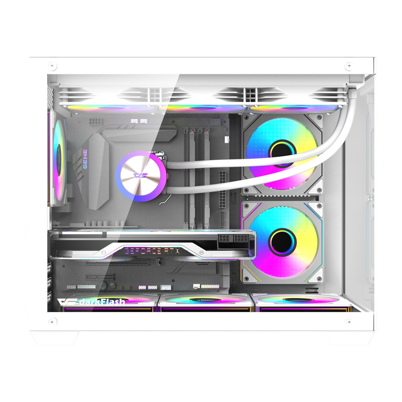 57096_2 DarkFlash B275 PRO computer case (white) + 6 fans - Slika 4
