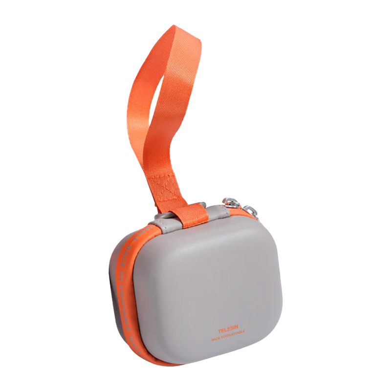 56528_1 Telesin DisAdv EVA Universal Mini Transport Bag for Sports Cameras (Gray-Orange) - Slika 1