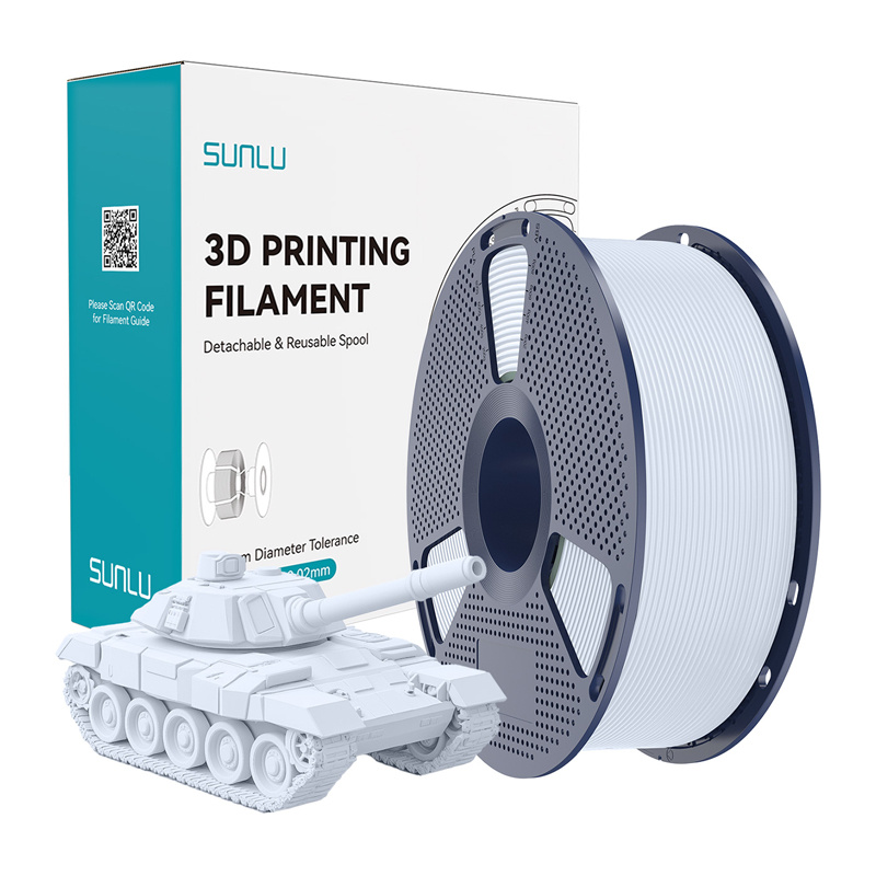 57738_1 Sunlu PLA+ High-Speed White Filament - Slika 1