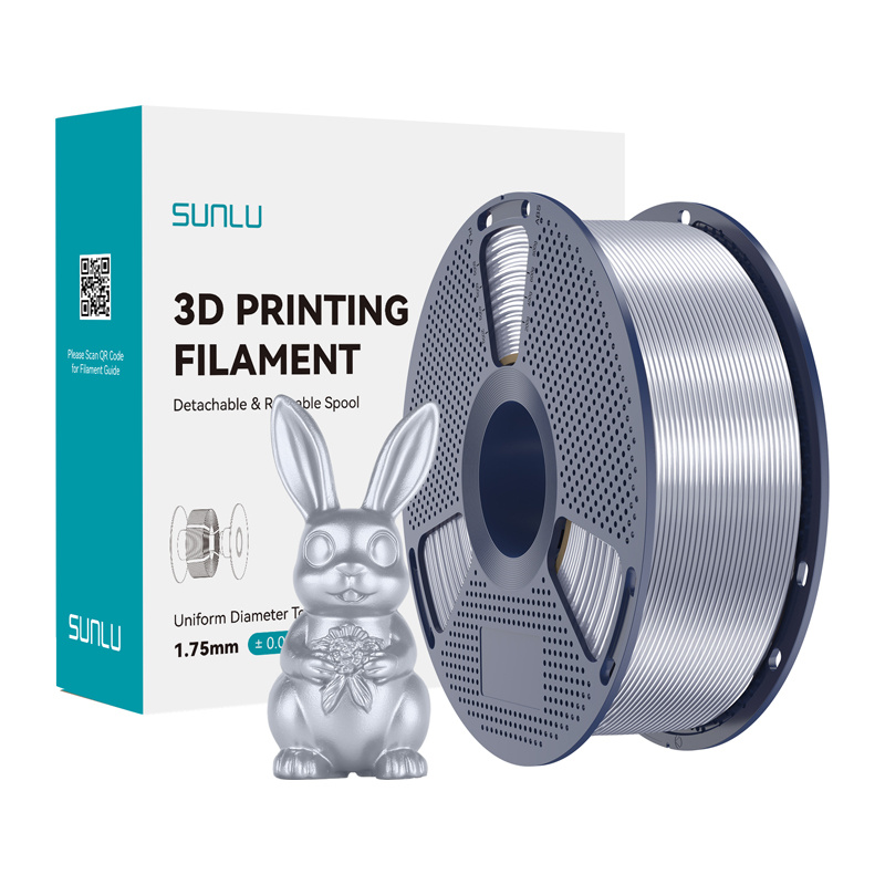 58032_1 Sunlu Filament PLA+ Silk Silver - Slika 1
