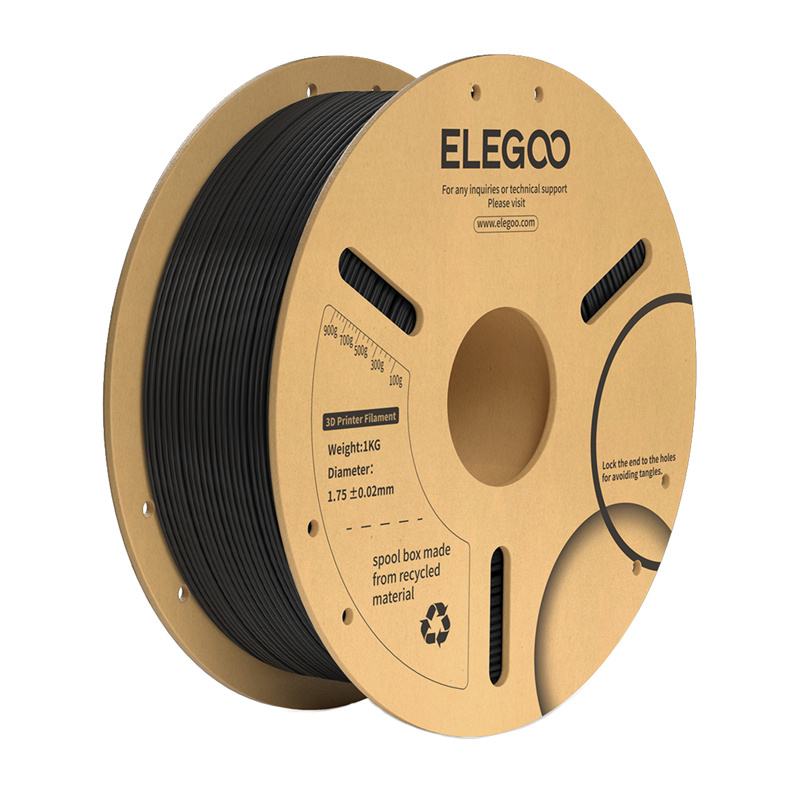 58555_1 ELEGOO PLA+ Filament (Black) - Slika 1