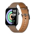 COLMI C28 Smartwatch – Black + Brown Leather Strap - Slika 3