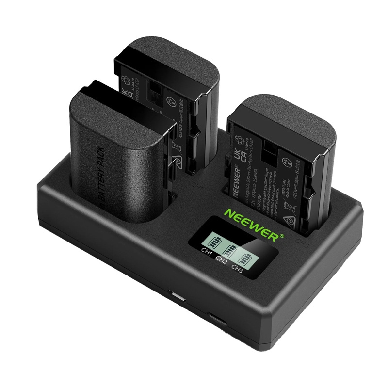 60198_2 Set of 3 replacement batteries for Canon cameras: NEEWER LP-E6NH - Slika 2
