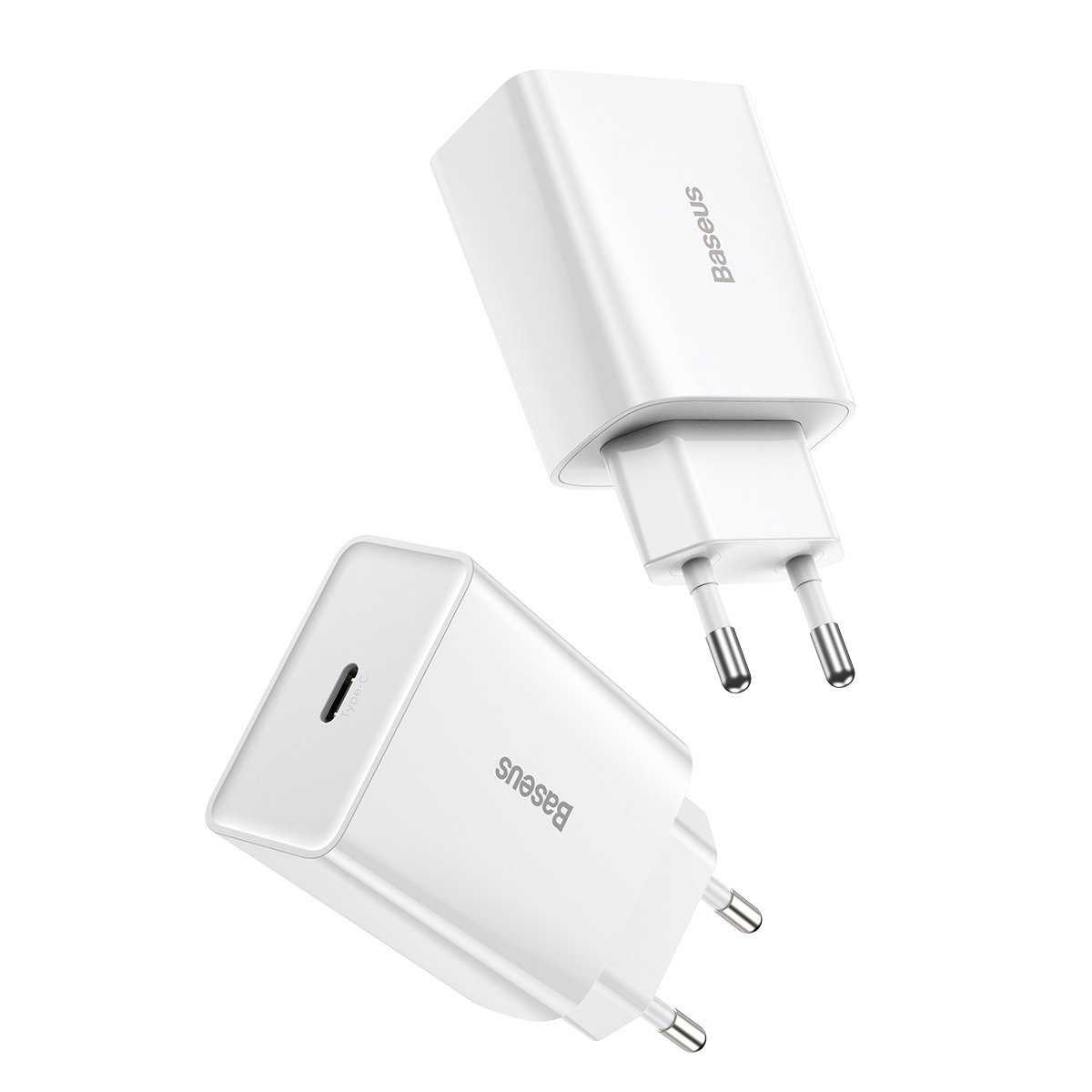 21027_4 Baseus Speed Mini Quick Charger, USB-C, PD, 3A, 20W (white) - Slika 4