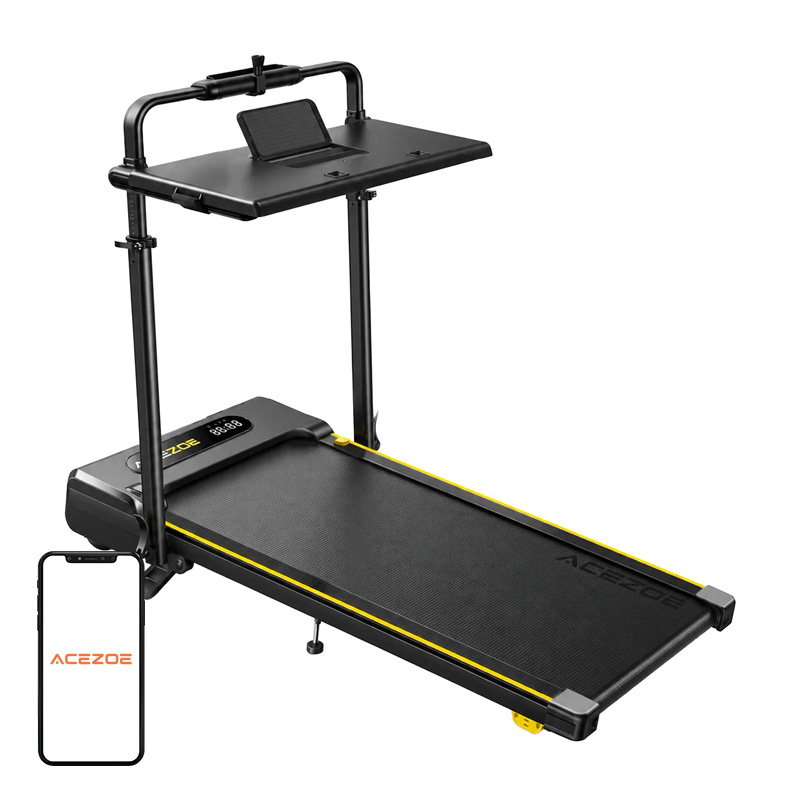 59607_1 ACEZOE UTRAI P20 Foldable Electric Treadmill (Black and Yellow) - Slika 1