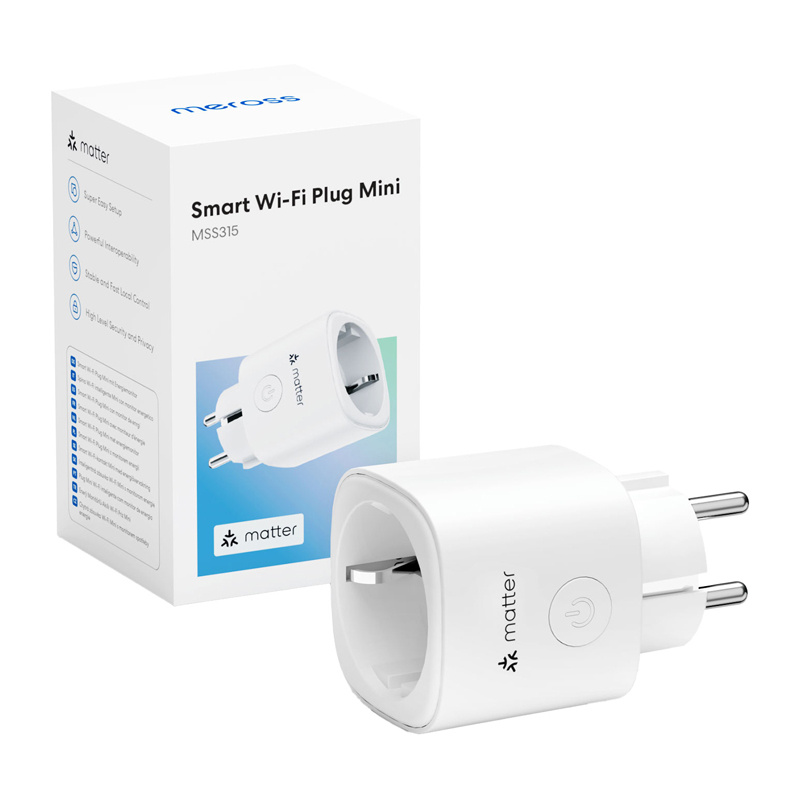 60060_2 MEROSS MSS315CFH-EU Smart Plug with Energy Monitoring (Matter) (Set of 4) - Slika 2