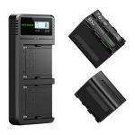 NEEWER 2-Pack Battery Set with Charger