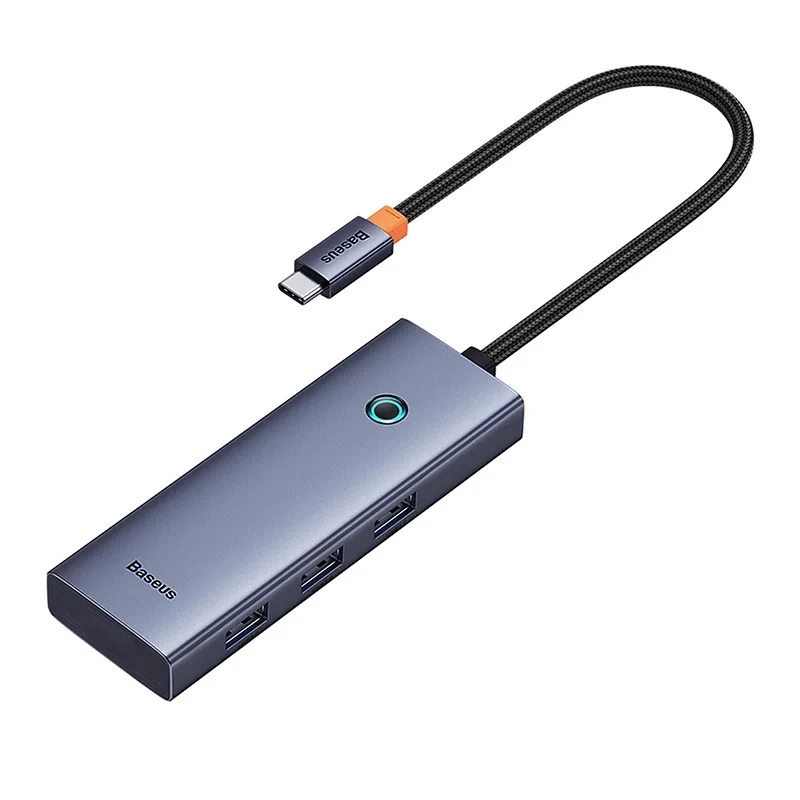 32352_3 5-in-1 Hub Baseus UltraJoy Series USB-C to HDMI4K@30Hz+3xUSB 3.0+1xPD (grey) - Slika 3