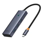 5-in-1 Hub Baseus UltraJoy Series USB-C to HDMI4K@30Hz+3xUSB 3.0+1xPD (grey) - Slika 4