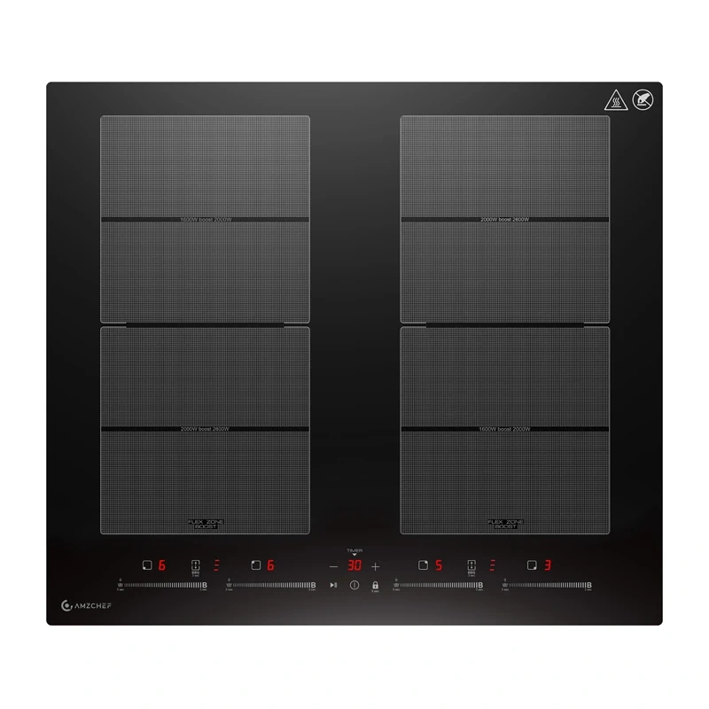 61988_1_1 AMZCHEF CE-FS-I74S-FFDD10 Induction Cooktop, 4 zones - Slika 1