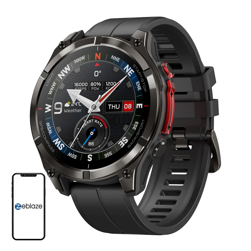 61990_1 Zeblaze Stratos 4 Pro Smartwatch (Black) - Slika 1