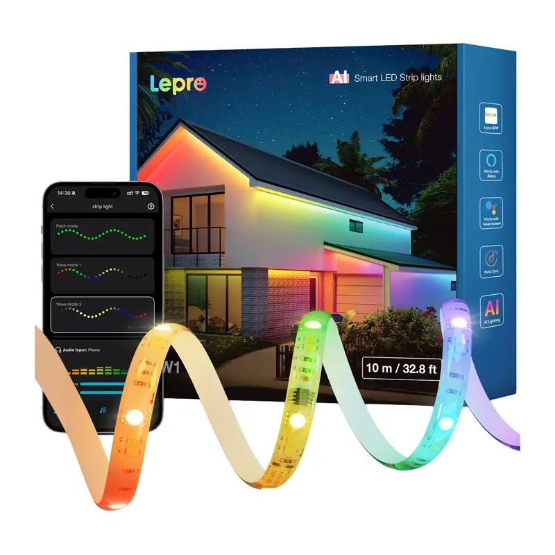 61784_1_1 Lepro SW1 10m Wi-Fi Bluetooth RGBIC LED Strip - Slika 2