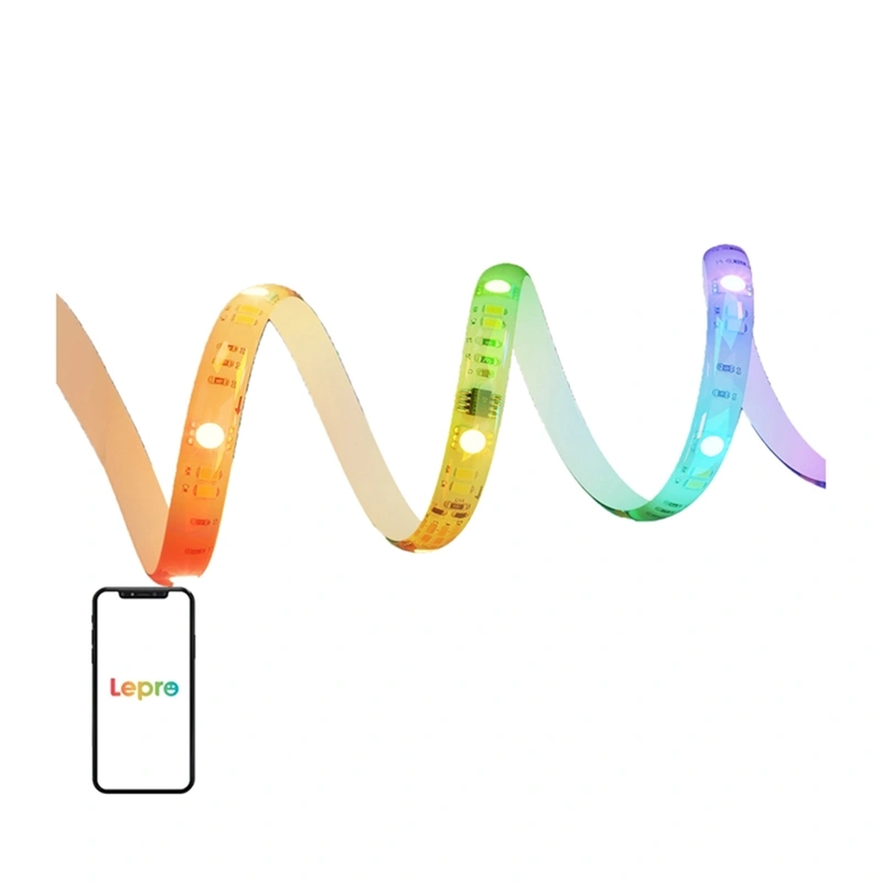 61784_2 Lepro SW1 10m Wi-Fi Bluetooth RGBIC LED Strip - Slika 1