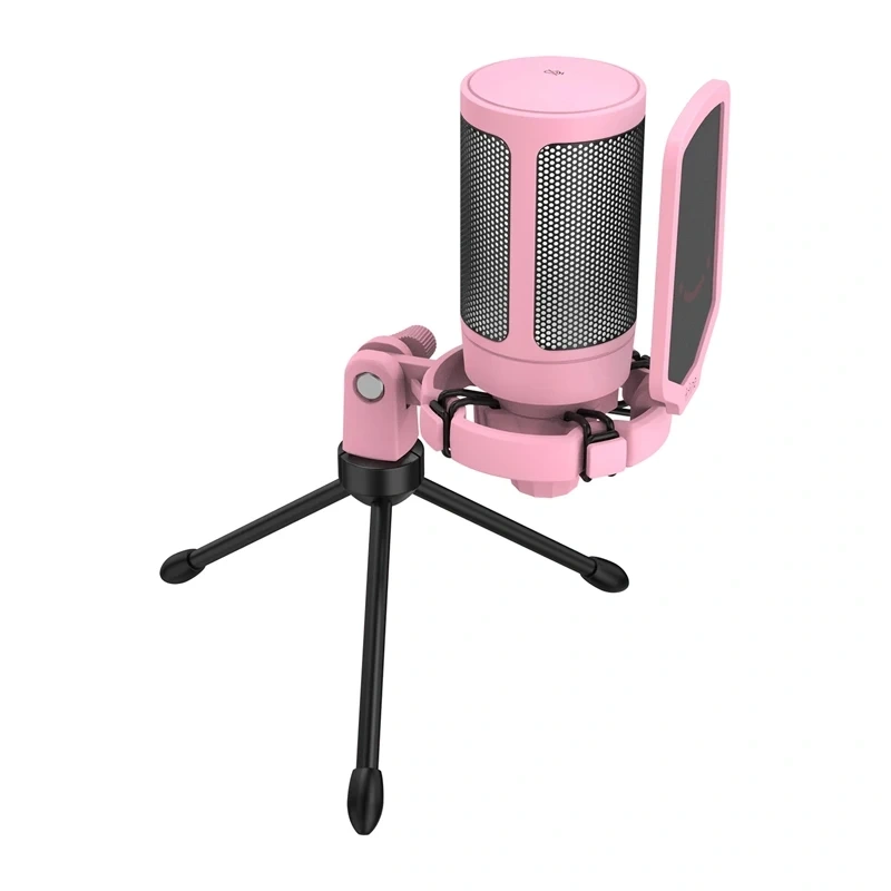 61123_5_1 Fifine A6V Gaming Microphone (Pink) - Slika 5