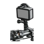 Puluz Aluminum Handlebar Mount with 360-Degree Rotation for Action Cameras (Black)