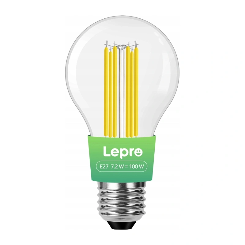 64085_1_1 LED bulb LEPRO 100094-WW-EU E27 Filament 7.2W (100W) 1521lm 2700K class A - Slika 1