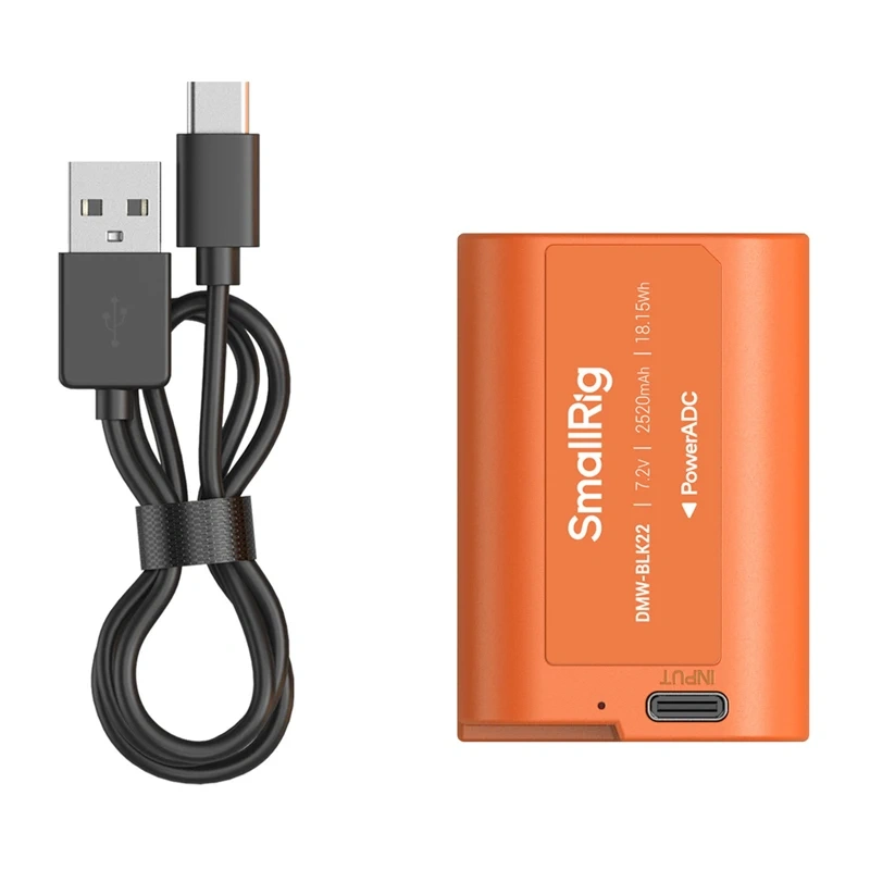 64543_2_1 Camera battery SMALLRIG DMW-BLK22 (orange) - Slika 2